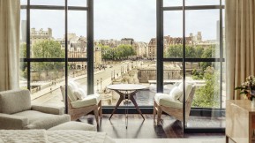 View from a suite at Cheval Blanc Paris